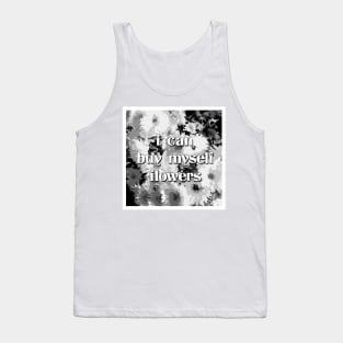 B&W Flowers Miley Cyrus Tank Top